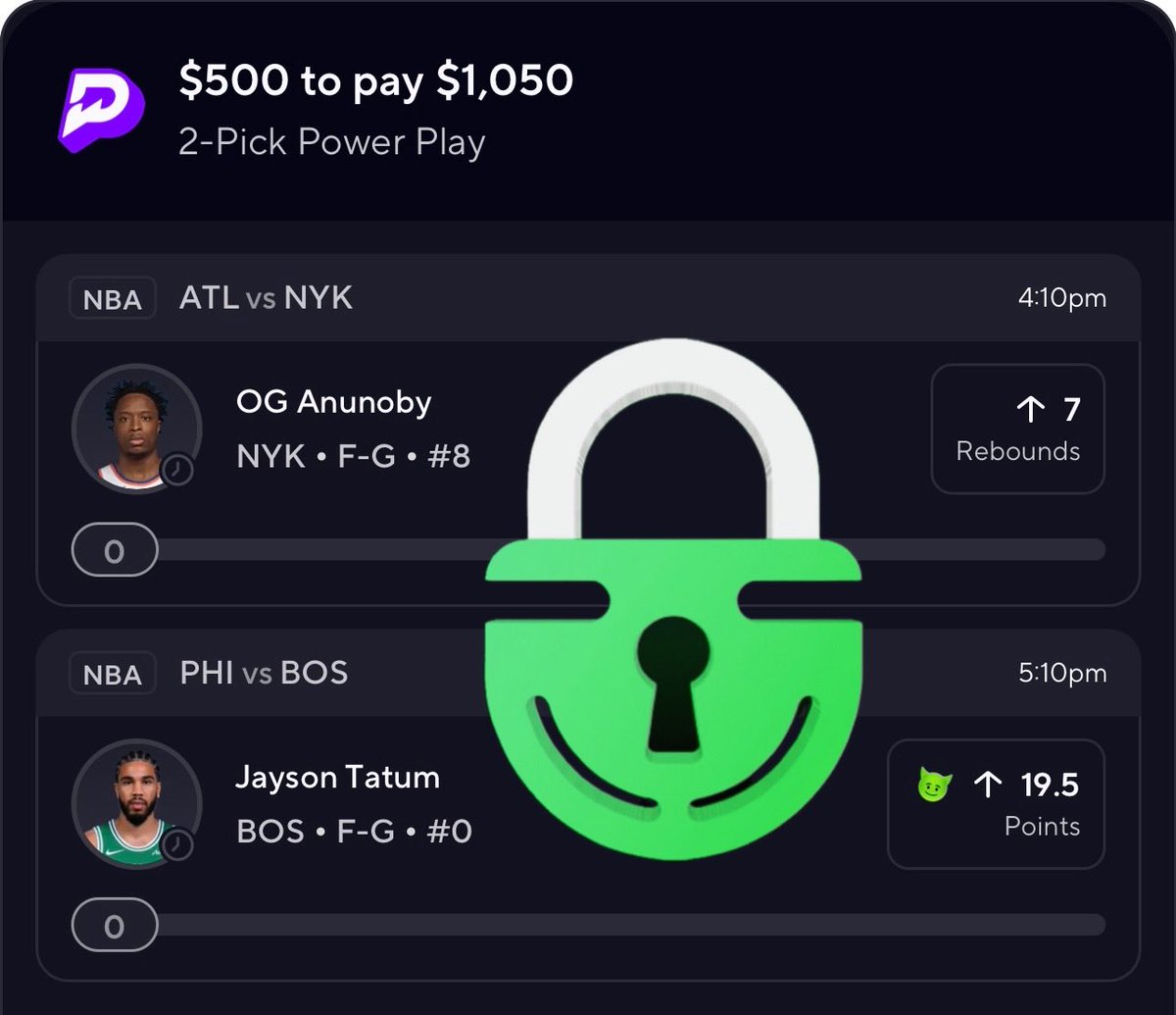 LevsLocks's tweet image. NBA POTD 🏀 If my parlay hits, I’ll send $50 via Cash App to one lucky person who likes and retweets this tweet! 🔥 Must like and retweet to enter. Let’s eat! 🍽️

#NBA #PrizePicks #Betting