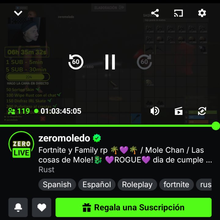 El mejor de todos !! Ahora te toca descansar amigooo ❤️ Más de 24 horas en directo..... LA PUTÍSIMAAAA CABRAAAAA <a href="/Z_E_R_O_JHF/">zero</a>
