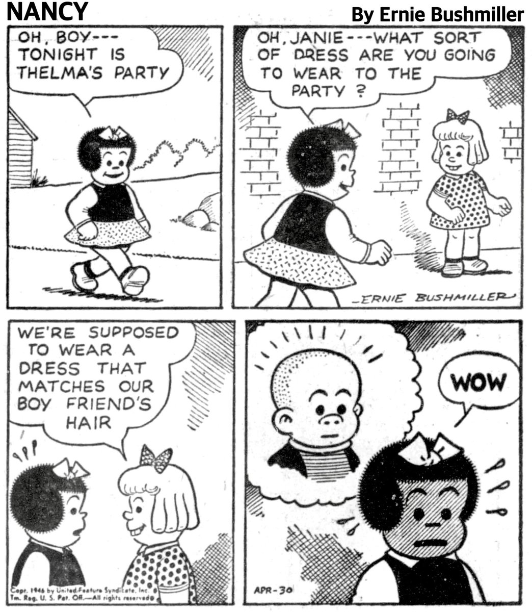 Nancy Comics by Ernie Bushmiller tweet media