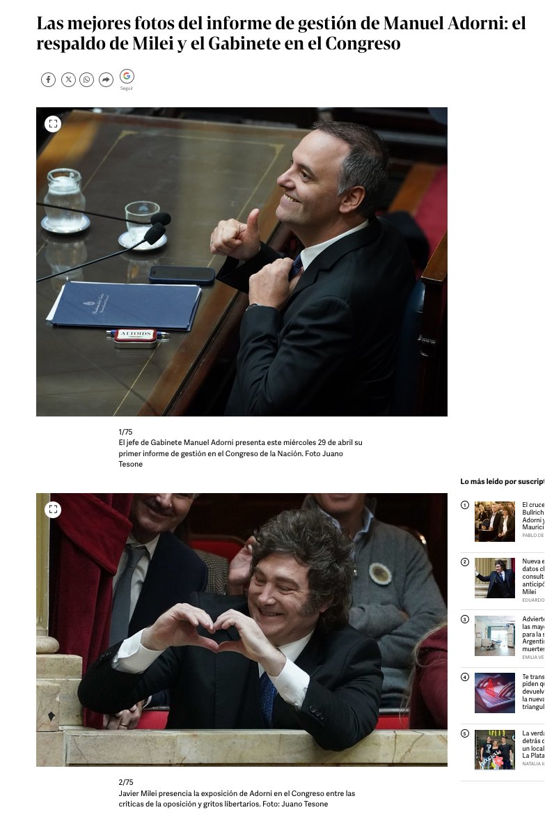 Cuando no llegues a fin de mes acordate del corrupto de Adorni, y de como se burló de la gente al ir al Congreso a intentar justificar lo injustificable mientras todo el gobierno lo aplaudía.