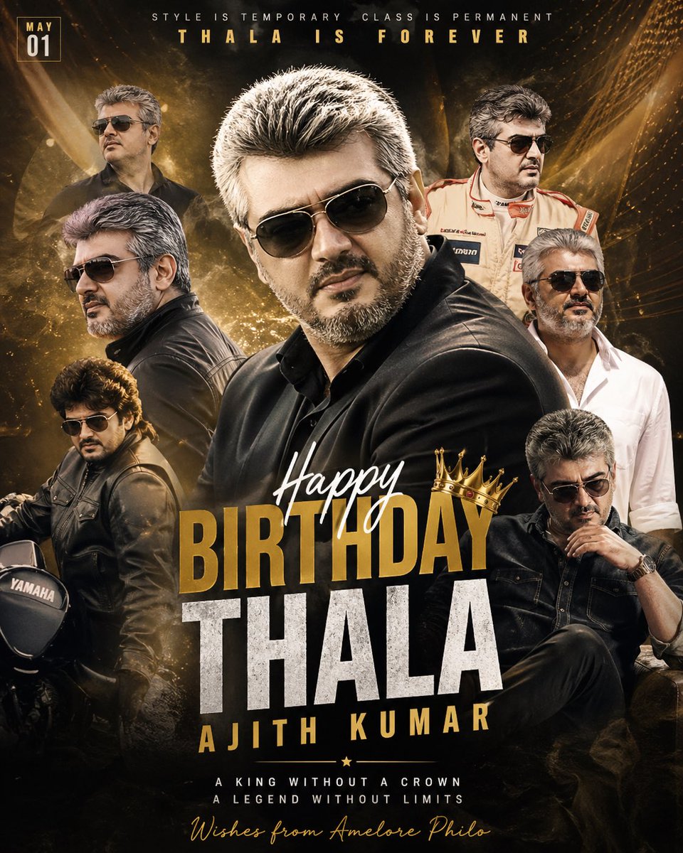tweet2amel's tweet photo. #HBDAjithKumar #AK #Ajithkumar https://t.co/6VPG6p4nVU