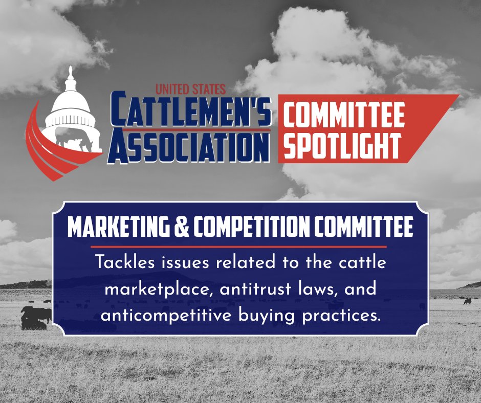 uscattlemen's tweet photo. USCA’s Marketing &amp; Competition Committee tackles price discovery, transparency, labeling, and fair trade so your cattle are valued. Join or get involved: https://t.co/FjKutQxk2w https://t.co/7Lj3NZw7eS