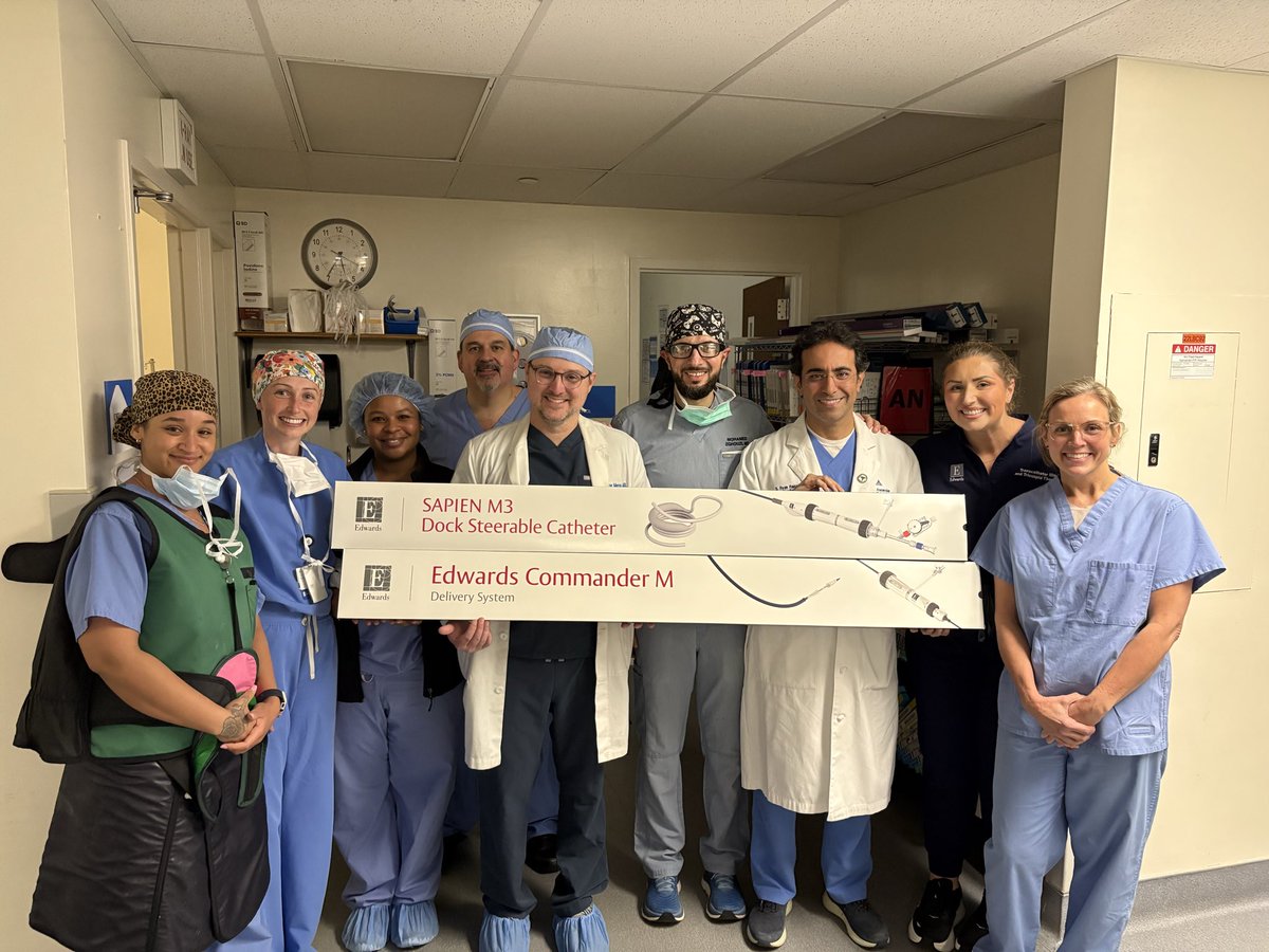 zghouzi's tweet image. Yesterday was a special day at @ascenstthomas ❤️, where we performed the 1st 2 commercial #Edwards #SAPIEN M3 MV cases in the state of #Tennessee #TN #Nashville

This milestone is especially meaningful as @ascenstthomas was a top-enrolling site in the #ENCIRCLE trial 🫀