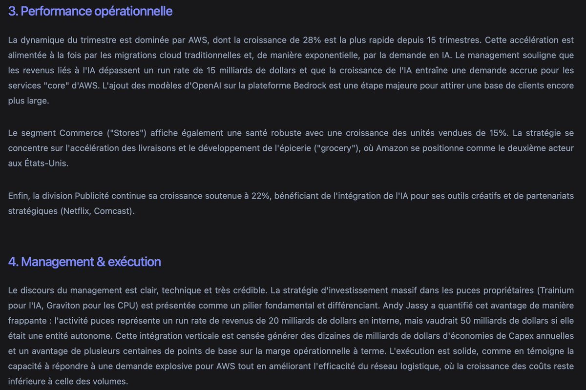 StockLens_'s tweet photo. Récap' des résultats de $AMZN suite à la publication d'hier : 

Fonctionnalité "Transcript" de Stock Lens 🔥

Un avis sur les résultats d'Amazon ? https://t.co/Dj7QPgAnIY