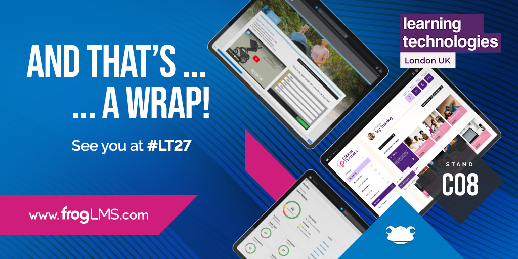 Frog_LMS's tweet photo. Thank you to all who visited us at #LT26UK this week! 

We've had a great time and can't wait to see you at the next one! If you didn't happen to catch us or would like to check out our #LMS, visit https://t.co/9Wj6yJpjpN to find out more. 

#LearningTechnologies https://t.co/51xtjXDkc4