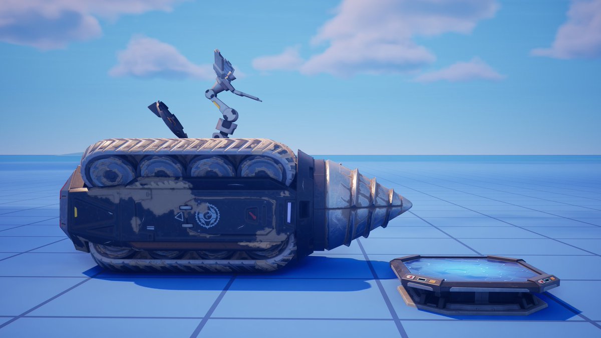 I found the IO Drill with scanner and Holotable were added to the Command Cavern Prop gallery A.
#Fortnite #FortniteCreative