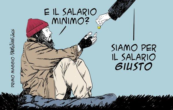 .<a href="/maurobiani/">Mauro Biani</a> 
<a href="/repubblica/">Repubblica</a> 1° Maggio