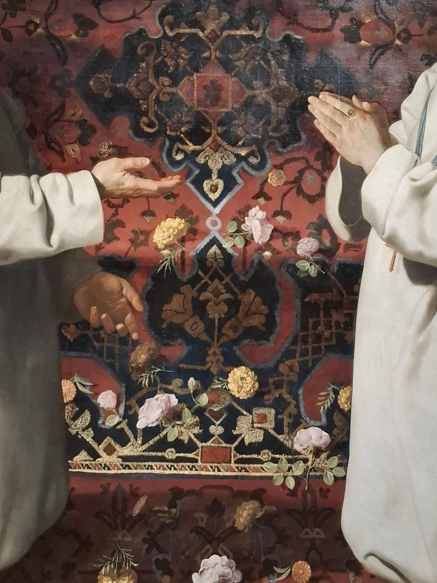 Benito_Navarret's tweet photo. La Virgen del Rosario con cartujos de Poznan procedente de la Cartuja de Jerez es sublime, pura escultura #Zurbarán @NationalGallery https://t.co/NB5iRTzmva