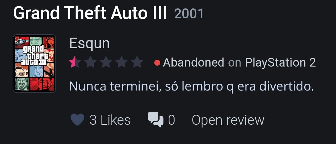 Odd Backloggd Reviews tweet media