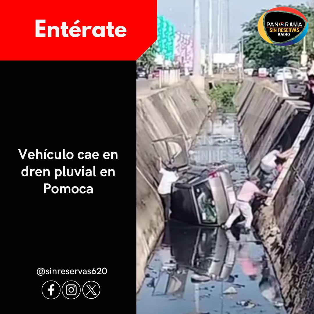 sinreservas620's tweet photo. #Entérate | Un automóvil particular terminó dentro de un dren en el sector Valle Real del fraccionamiento #Pomoca. Habitantes señalan que un hecho similar ocurrió un día antes en la misma zona. https://t.co/ltgaWkEy2o
