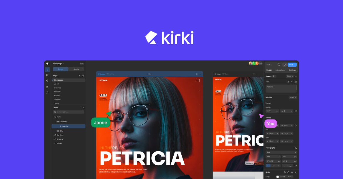iamkawshar's tweet image. Please welcome Kirki (formerly Droip) 6.0, featuring brand-new freeform web design capabilities. Let’s change the history of web design in WordPress.

#kirki #wordpress #builder #plugin