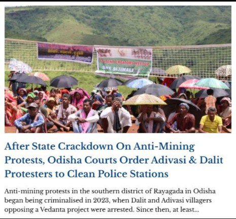 CrudeCause's tweet image. This is institutionalised Brahmanvaad.
Under BJP rule, such oppression has become normalised - power protects corporations. Caste prejudice is weaponised against Dalits and Adivasis.
Who is guilty - those defending their jal, jungle, zameen or those selling it away?
#bail #sweep