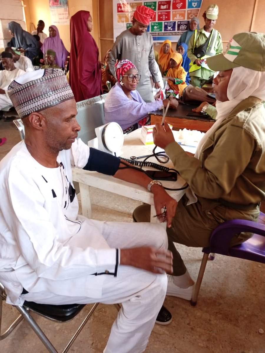 NafdacAgency's tweet photo. NAFDAC, in collaboration with the NYSC SDG CDS Group in Kaduna-North and Igabi LGAs, commemorated #WorldHealthDay 2026 with a community outreach at PHC Rigachikum, Igabi Local Government Area.

The programme featured free health checks, drug safety awareness sessions, and education on best practices in medicine handling and distribution, alongside sensitisation on the use of NAFDAC’s digital tools for product authentication.

Information, Education and Communication (IEC) materials on the Med Safety App, NAFDAC Greenbook, and Scan2Verify were distributed to participants, including NYSC officials, corps members, community leaders, nursing mothers, and the youth.

NAFDAC reaffirms its commitment to strengthening grassroots engagement and promoting public awareness to ensure the safe use of regulated products across communities.