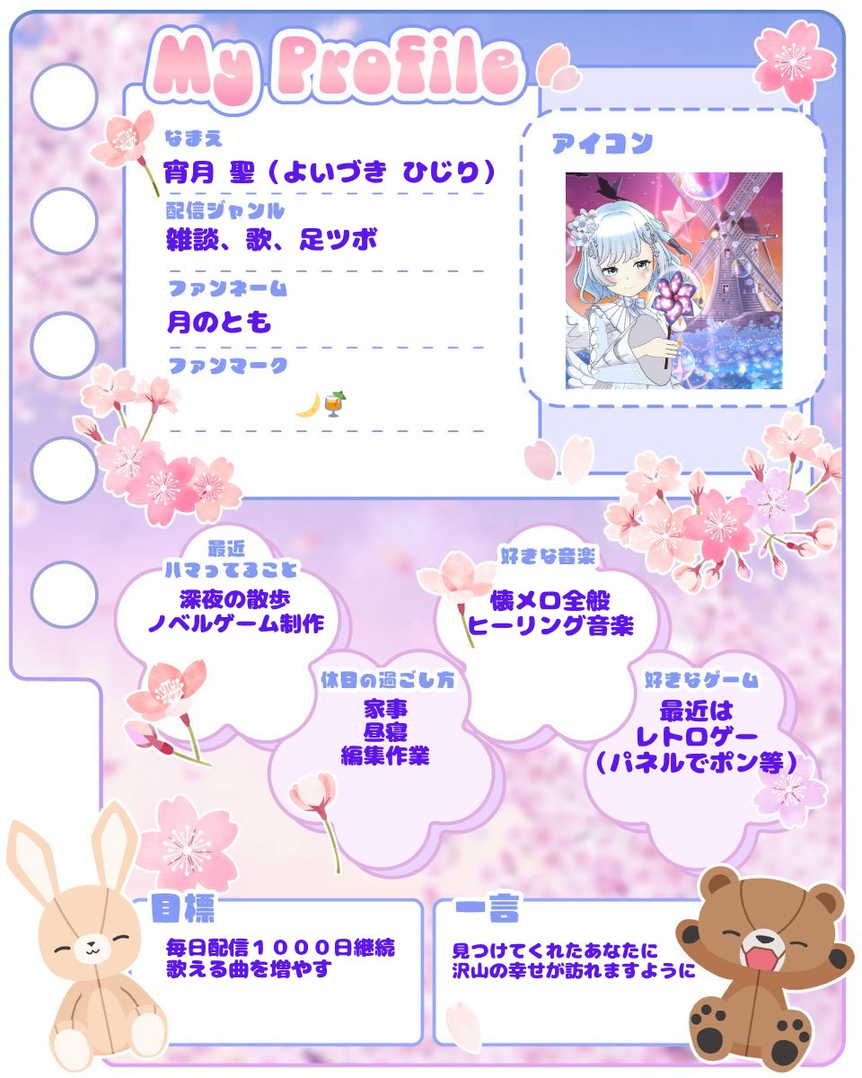 宵月 聖🌙🍹－ﾖｲﾂﾞｷ ﾋｼﾞﾘ－ tweet media