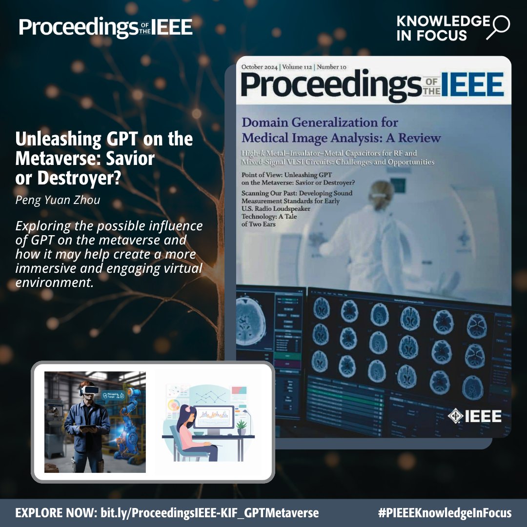 ProceedingsIEEE's tweet image. As #LLMs reshape digital experiences, what role will #GPT play in the #metaverse? This @ProceedingsIEEE #PIEEEKnowledgeInFocus piece explores how it could power immersive, personalized worlds, while raising key questions around #privacy, bias, and trust: bit.ly/ProceedingsIEE…