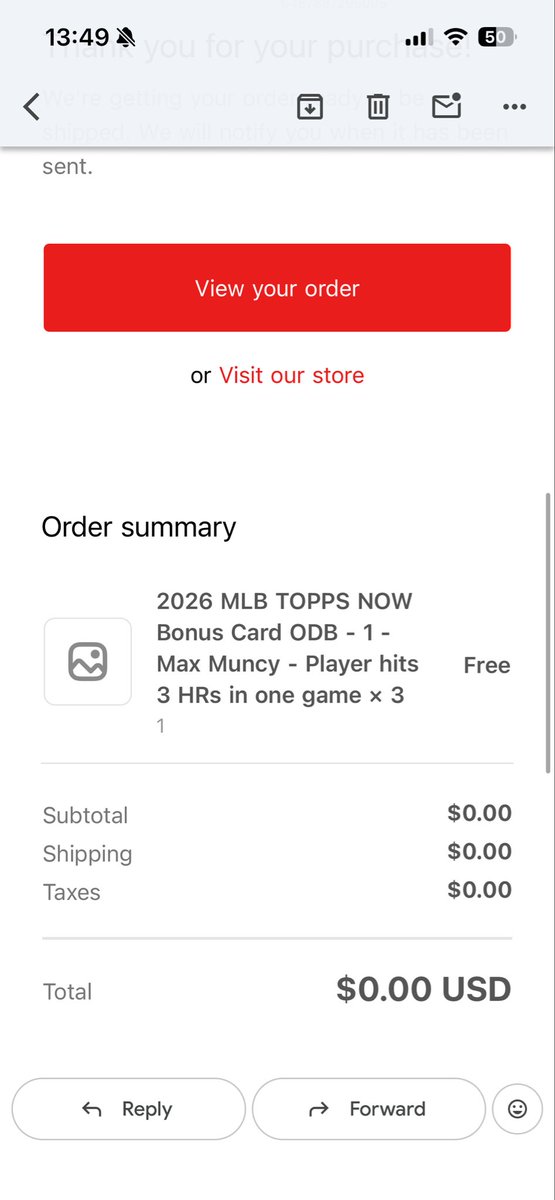 DavidBapee's tweet photo. @CardPurchaser guess i got a free ODB card of muncy for his 3 HRs lol for purchasing opening day not bad https://t.co/rNQqd3qEYf