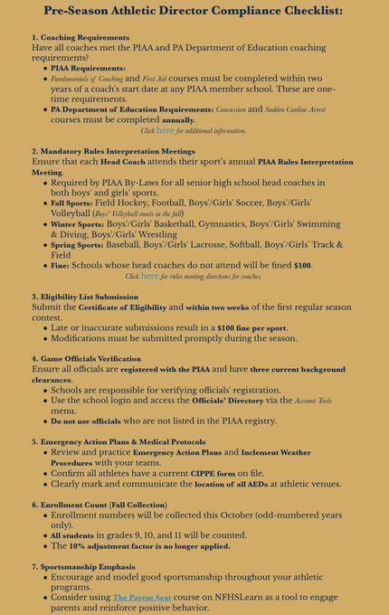 TheHelpfulAD's tweet photo. So you want to be a High School Athletic Director?
Here is just a small sample of what they have to do… 

~ via @BobGreenburg https://t.co/2hmxo008WY