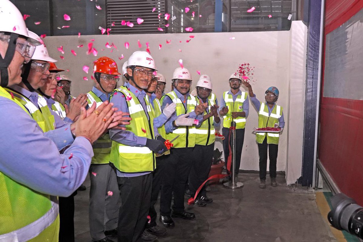 JapanAmbIndia's tweet image. Congratulations to @AMNSIndia on starting production at its advanced automotive steel sheet line at the Hazira plant, Gujarat. Having seen the vitality of the plant and its engineers firsthand, I’m confident 🇯🇵🇮🇳 industrial cooperation and #ViksitBharat will have a bright future!