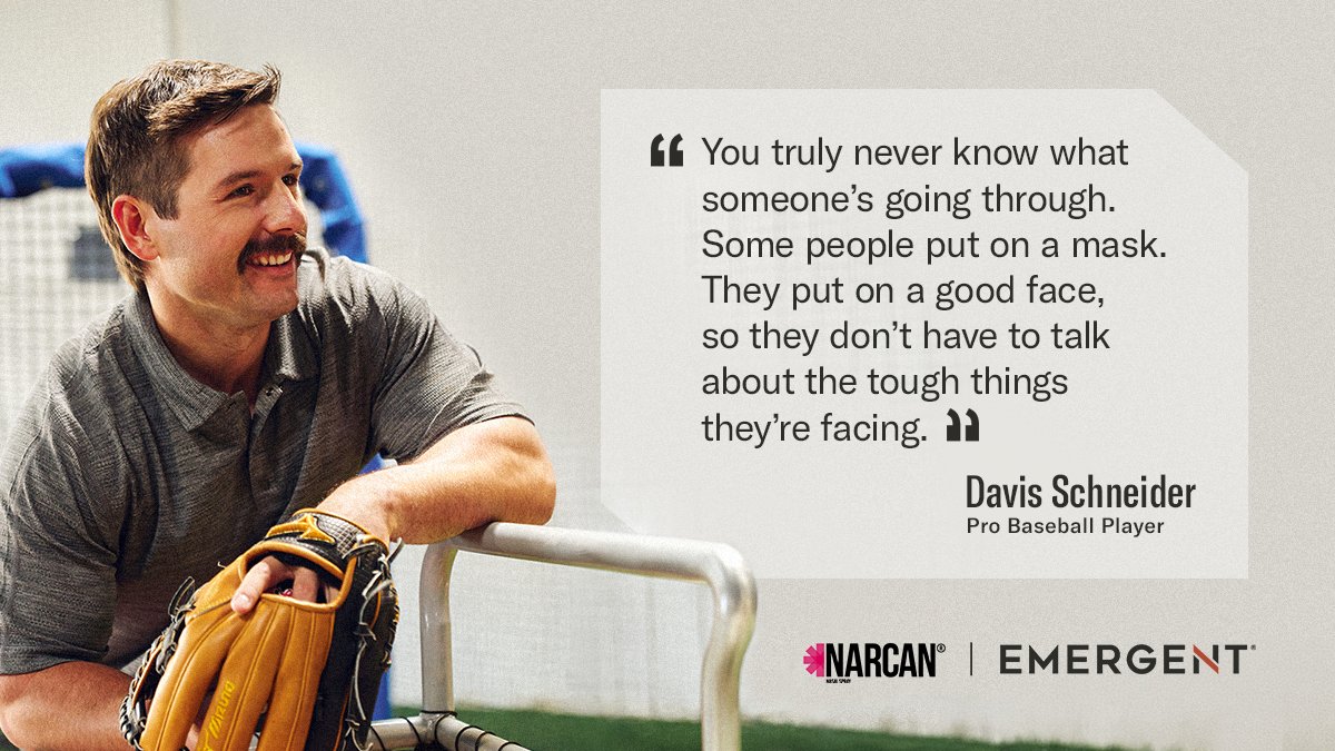 Davis Schneider, pro baseball player, lost his brother and best friend Steven in 2020 to an accidental opioid poisoning. He’s telling his story to help break down stigma and encourage others to be prepared. Read more: emergentbiosolutions.ca/opioid-crisis/…