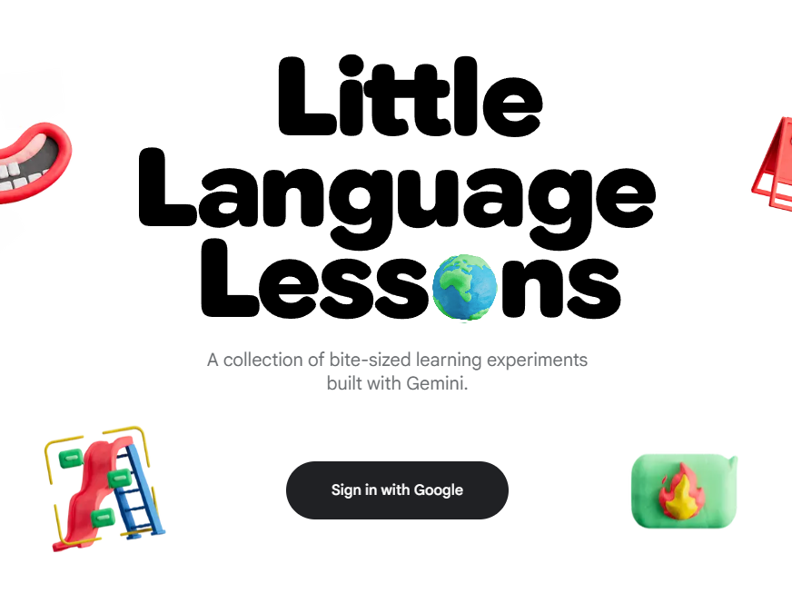 lisdtechtips's tweet photo. Little Language Lessons is a new Google Experiment that uses generative AI to teach relevant vocabulary, phrases, and slang for any situation.
https://t.co/zc5sqnEC83 https://t.co/yyD6HYA6V8