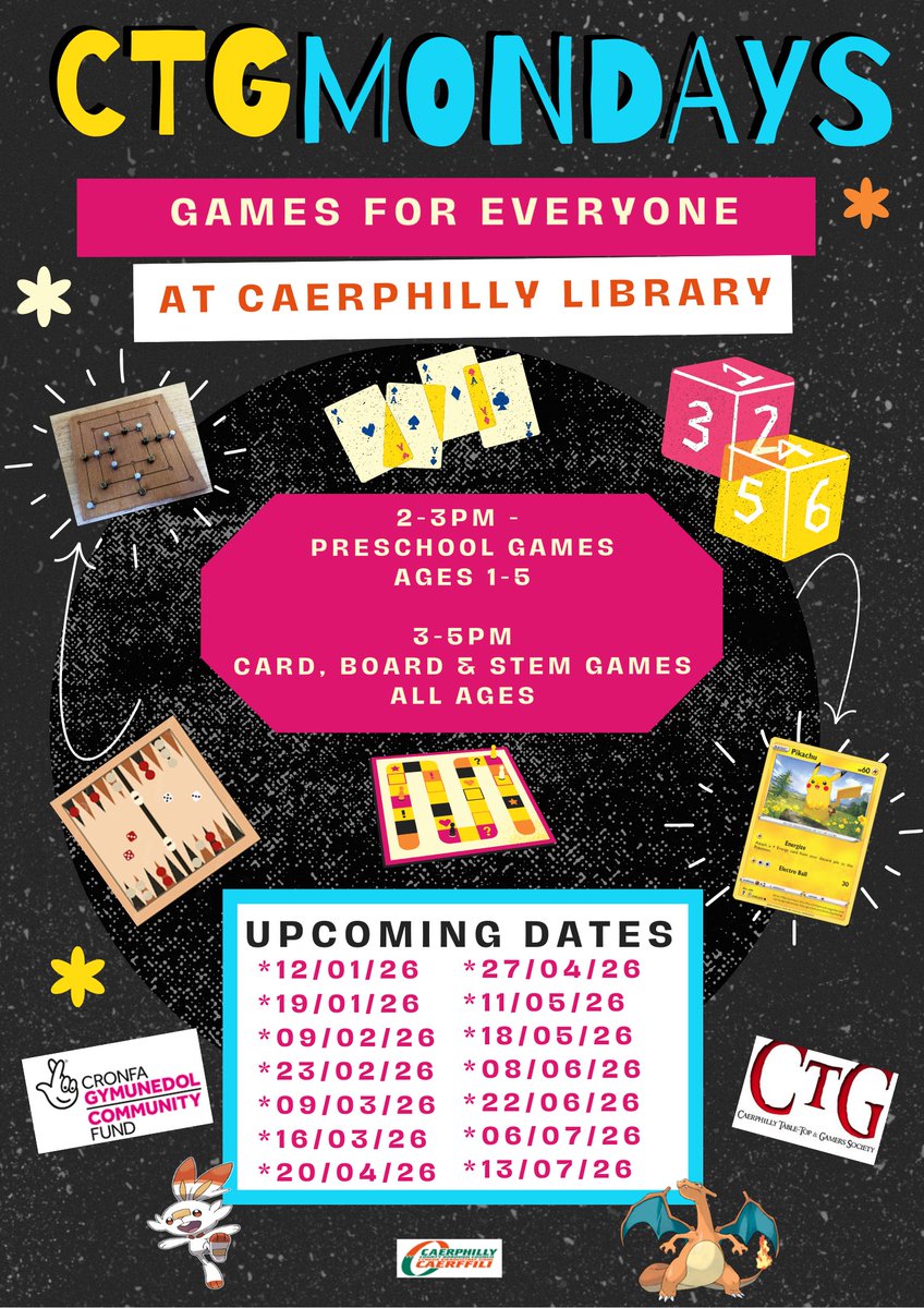 CCaerphilly's tweet photo. Well then #Caerphilly
Thank you #parents #pupils & attendees from @bedwashighsch @ygcrhca3 @TwynSchool & the #community
We had 12 attendees at CTG Mondays @CaerphillyLib on the 27th!
We are back on 11th May!
@TNLComFundWales @CaerphillyLibs @OrchardToys #STEM @HistGamesShop https://t.co/M4vmtbcJMu