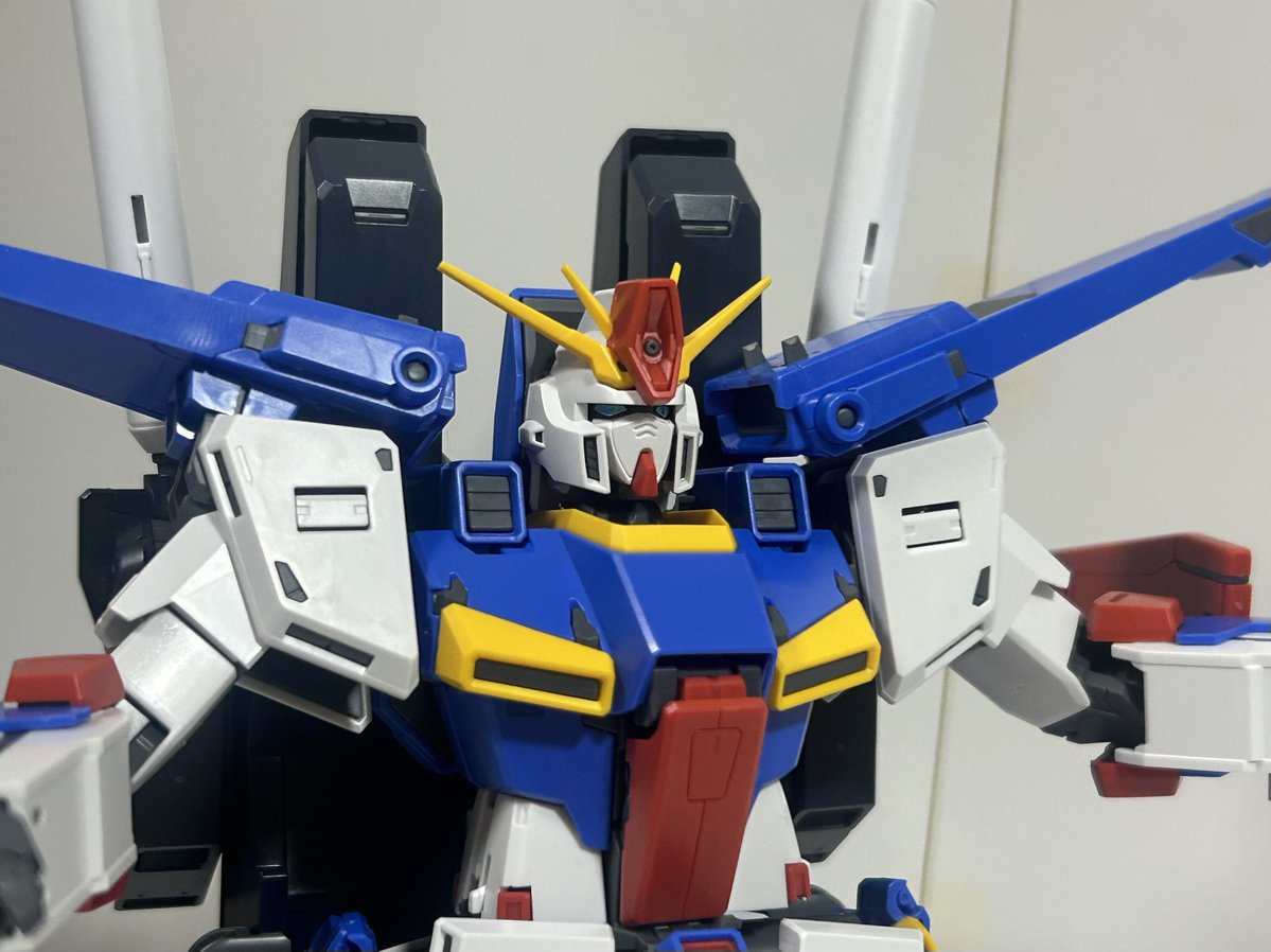 Zakugasuki1's tweet image. #強化型ダブルゼータ 完成😊

この後は #フルアーマー への換装です。
モリモリしていくのが楽しみ😊

それにしてもいろいろと大きいな💦

#MG
#ガンプラ