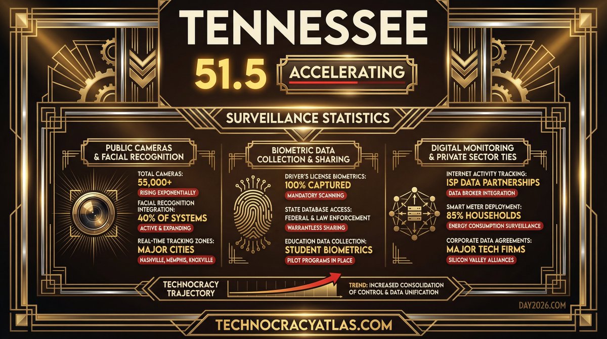 TENNESSEE JUST SHOWED HOW TO BUILD A SURVEILLANCE STATE WHILE YOUR AG FIGHTS IT

Your state police tested facial recognition on billions of photos while a "shadow police force" with 62 impersonation citations gets $15 million in taxpayer funds.

Here's what Tennessee taxpayers