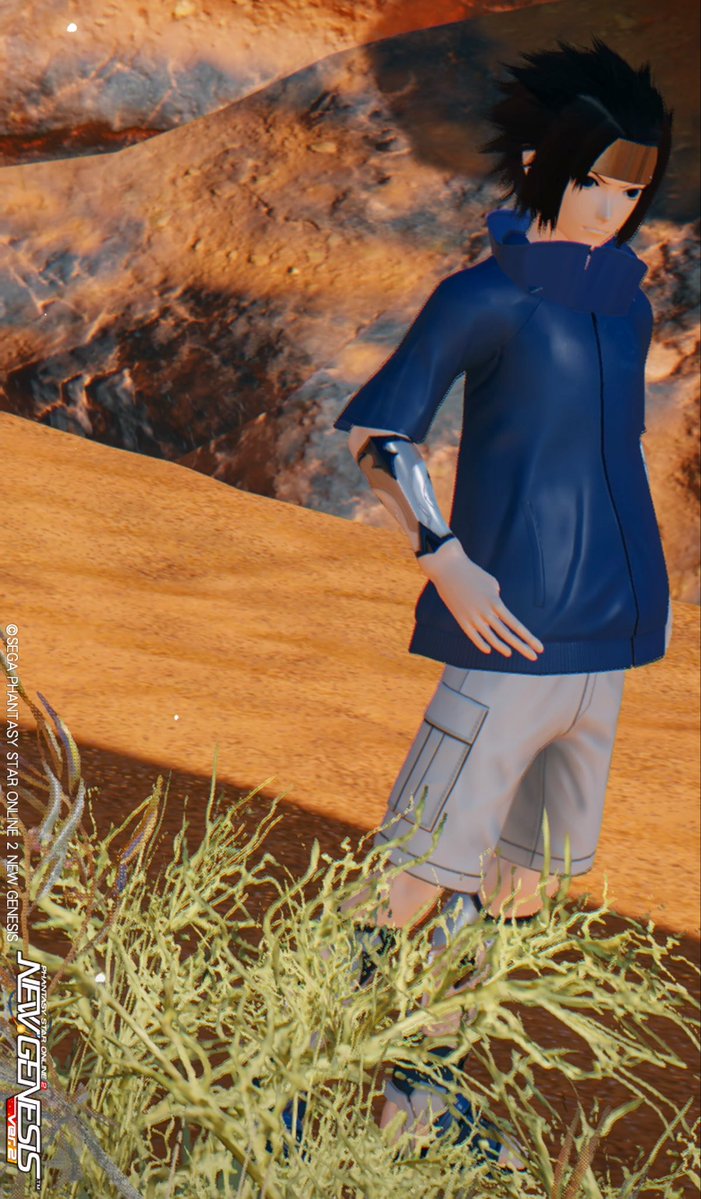 otsugu0306's tweet image. うちはサスケ（少年ver.）
#PSO2NGS_SS #NARUTO #キャラ再現