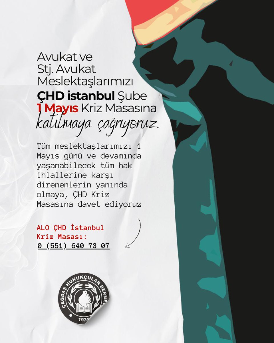 ÇHD İstanbul Şube tweet media