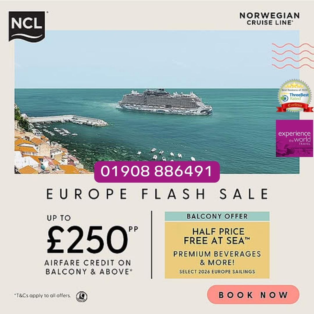 xperienceworld's tweet image. Sail for less with #NCLCruises!🛳️
Call now: ☎️ 01908 886491
#ExperienceADifference
#MiltonKeynes #NewportPagnell #Ampthill #Flitwick #Olney #Cruise #Cruising