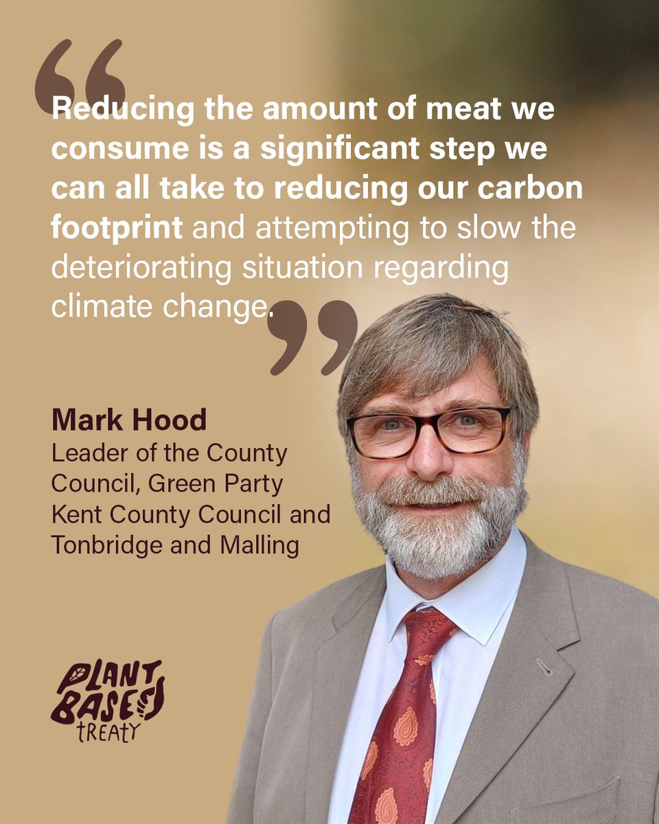 Plant_Treaty's tweet image. Thank you Councillor Mark Hood @HoodMajhood for supporting the @Plant_Treaty &amp;amp; helping to make changes in your local area.✍️
⁠
Switching to a #plantbased diet is an easy way to reduce your carbon footprint &amp;amp; impact on the planet. It's also delicious, healthy, &amp;amp; cheaper too!🌱