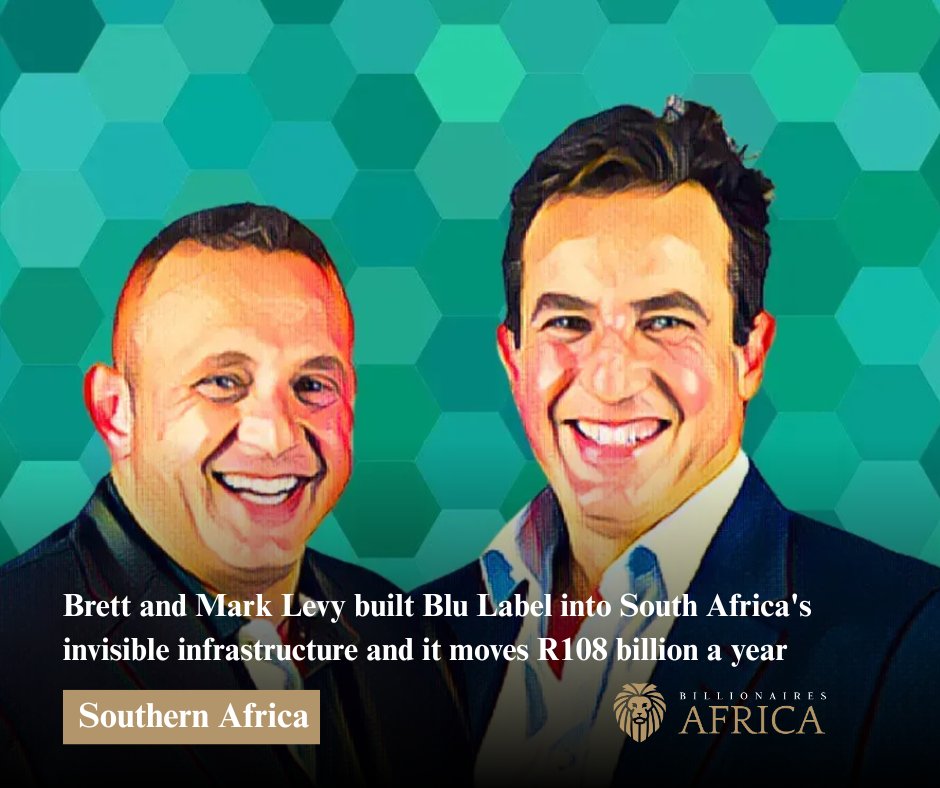 NineZeroClub's tweet photo. Brett and Mark Levy built Blu Label into South Africa’s invisible infrastructure powerhouse, moving about R108 billion a year.
https://t.co/wjEl2RA5y8
#BluLabel #Infrastructure #SouthAfrica #Logistics #Investment #AfricaBusiness #EconomicNews https://t.co/aiA10j71oZ