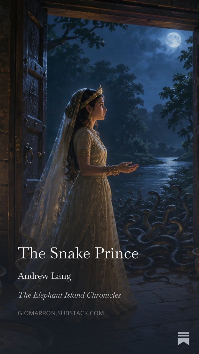 GioMarron's tweet photo. “The Snake Prince,” from Andrew Lang’s The Olive Fairy Book, is now up at Elephant Island Chronicles.
https://t.co/JsYV0KWyUk https://t.co/gplKy0YCiS