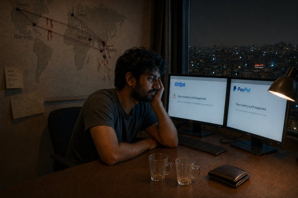 faizansiddiqi's tweet photo. Pakistan is a top 5 freelancing country in the world. Its payment infrastructure belongs in 2005. This is how I think we can solve it. 

https://t.co/S2P8TKfV8W https://t.co/IdbGMnqyXl