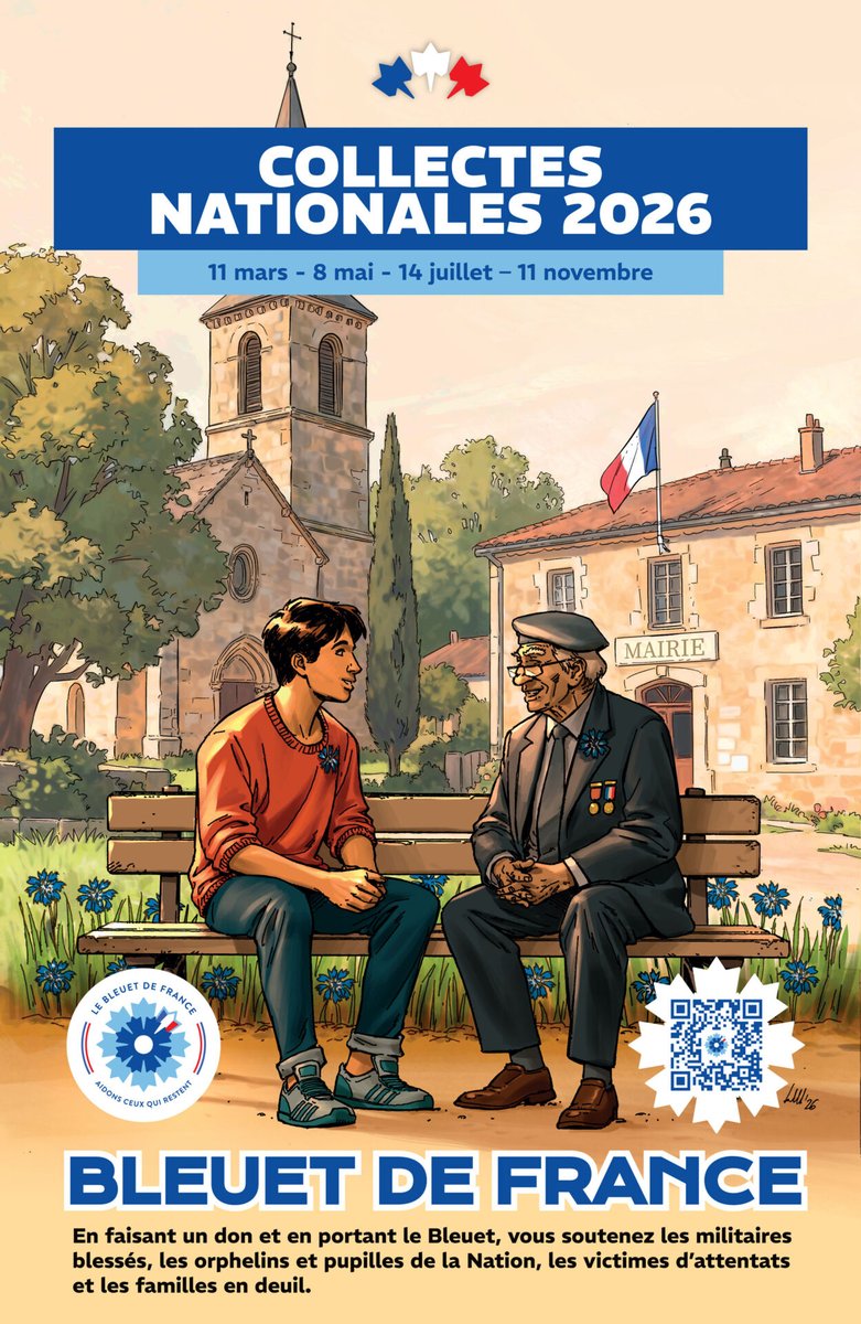 Prefet53's tweet image. 🇫🇷 #Mémoire #Solidarité

🎗️ Campagne nationale du Bleuet de France #Mayenne

Du 1⃣er au 8⃣ mai, la campagne nationale du #BleuetdeFrance appelle à la mobilisation de tous.

🎗️ Symbole de mémoire et de solidarité, le Bleuet de France œuvre depuis plus d’un siècle pour soutenir les