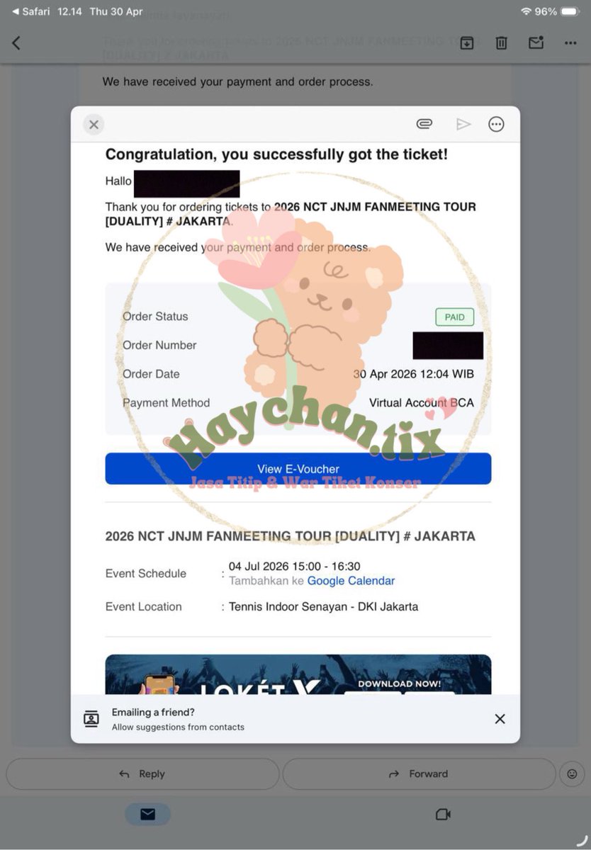 HAYCHANTIX | JASWAR JASTIP TIKET KONSER tweet media