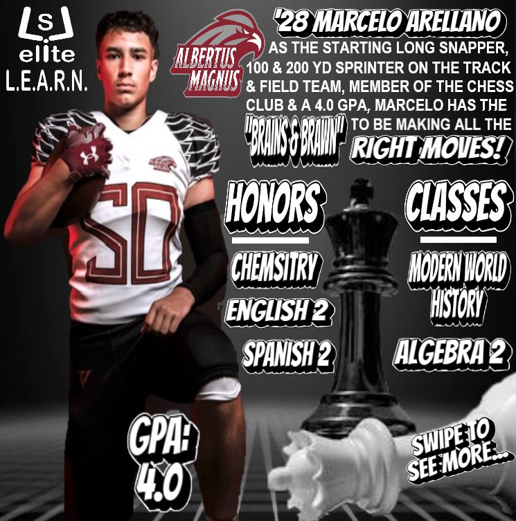 LSLELITE's tweet photo. Excited to Welcome '28 @MarceloAre31 to L.E.A.R.N. (LSL ELITE Advance Recruiting Network). LSL ELITE has opened its One-Of-A-Kind Recruiting Program to underclassmen who are looking to get their names on college coaches' radars before their rising senior year. https://t.co/uNC38rH3vG
