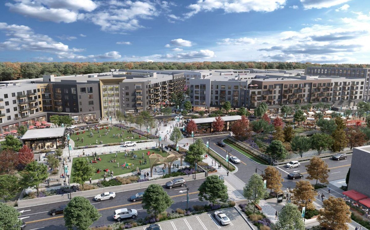 JerseyDigs's tweet image. Construction has officially begun on the first phase of Garden State Plaza's transformation. The project is bringing 575 luxury apartments, a town square park, and a walkable retail district to the Paramus mall: buff.ly/e8LbUNc #NewJersey #RealEstate