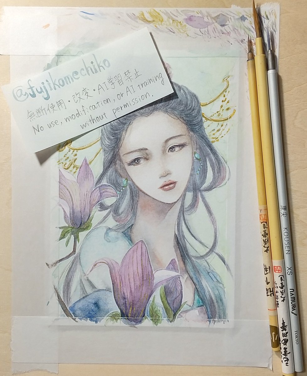 fujikomechiko's tweet photo. wip🖌️あと少し…

もう少し細部の調整したら完成です。 https://t.co/V84qldBtnL