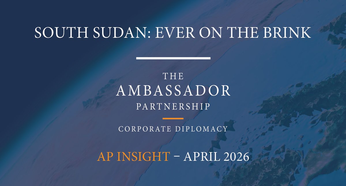 ambassadorllp's tweet image. Our latest AP Insight 'South Sudan: Ever on the brink' by Douglas Scott Proudfoot is now available here: lnkd.in/edF88bi7

#ambassador #opinion #apinsight #SouthSudan