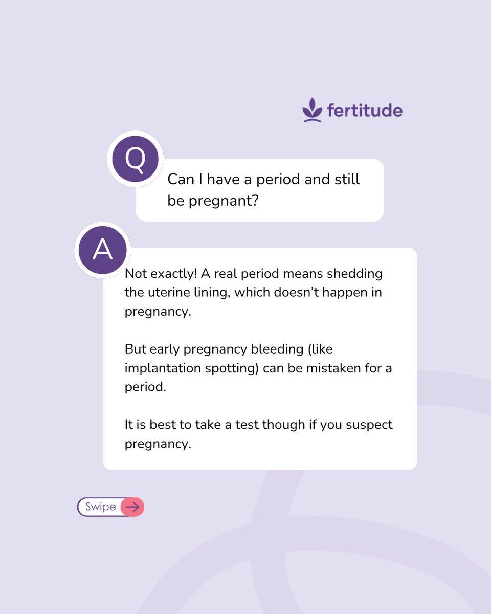 fertitude's tweet image. As women, our cycles can be so confusing sometimes😫  
That’s why we’ve put together answers to common questions from our community. 

Just so you know, doctors on Fertitude are available for even the smallest question💜  

Save this for later. 

#fertitude   #reproductivehealth