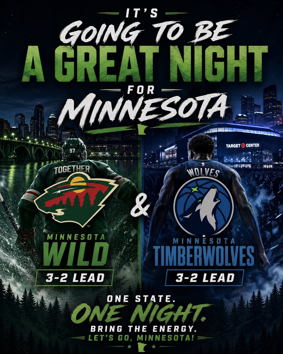 TONIGHT IS THE NIGHT. 

Let's do this, Minnesota!