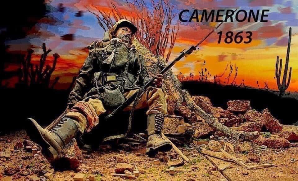 Le 30 avril 1863 … il y a 163 ans, 
La bataille de Camerone est un combat qui opposa une compagnie de la Légion étrangère aux troupes mexicaines lors de l'expédition du Mexique 🇲🇽.
