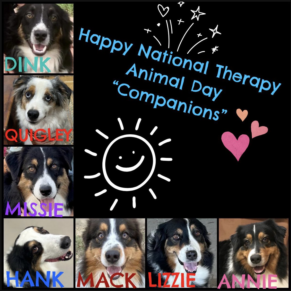 AnniesCompanion's tweet photo. 😊Happy National Therapy Animal Day to all our “COMPANIONS” and their handlers, Brenda, Lyndi and Robin and to therapy teams everywhere! Life is better with y’all!

Thank y’all for your continuous unconditional L🤍VE! YOU’RE THE BEST and we celebrate YOU! @petpartners https://t.co/9hkmwOlJ9a