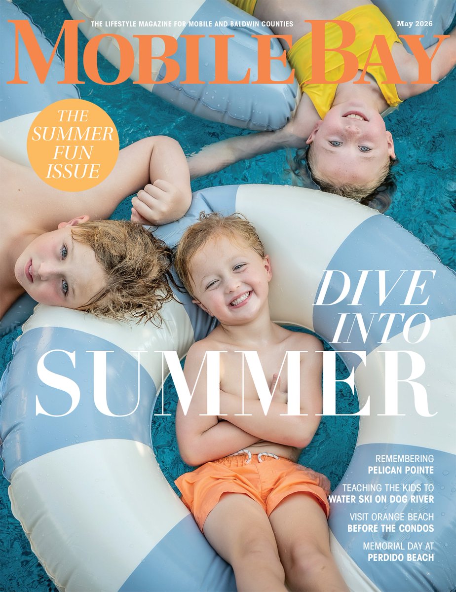 MobileBayMag's tweet photo. May 2026 ⛱️ The Summer Fun Issue

Purchase a copy 🔗 https://t.co/GPAvWAUXdQ

Start a subscription 🔗 https://t.co/ymUAowW8Ga https://t.co/6zkyYCpvGo