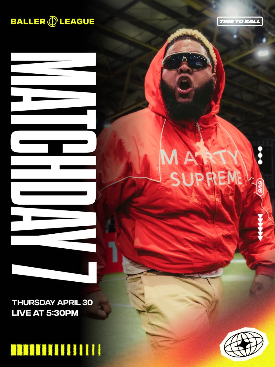 BallerLeagueUSA's tweet photo. IT’S MATCHDAYYYYY 🔥

It’s gonna go off tonight! Watch live from 5:30pm 🍿 https://t.co/tRUWtfpKye