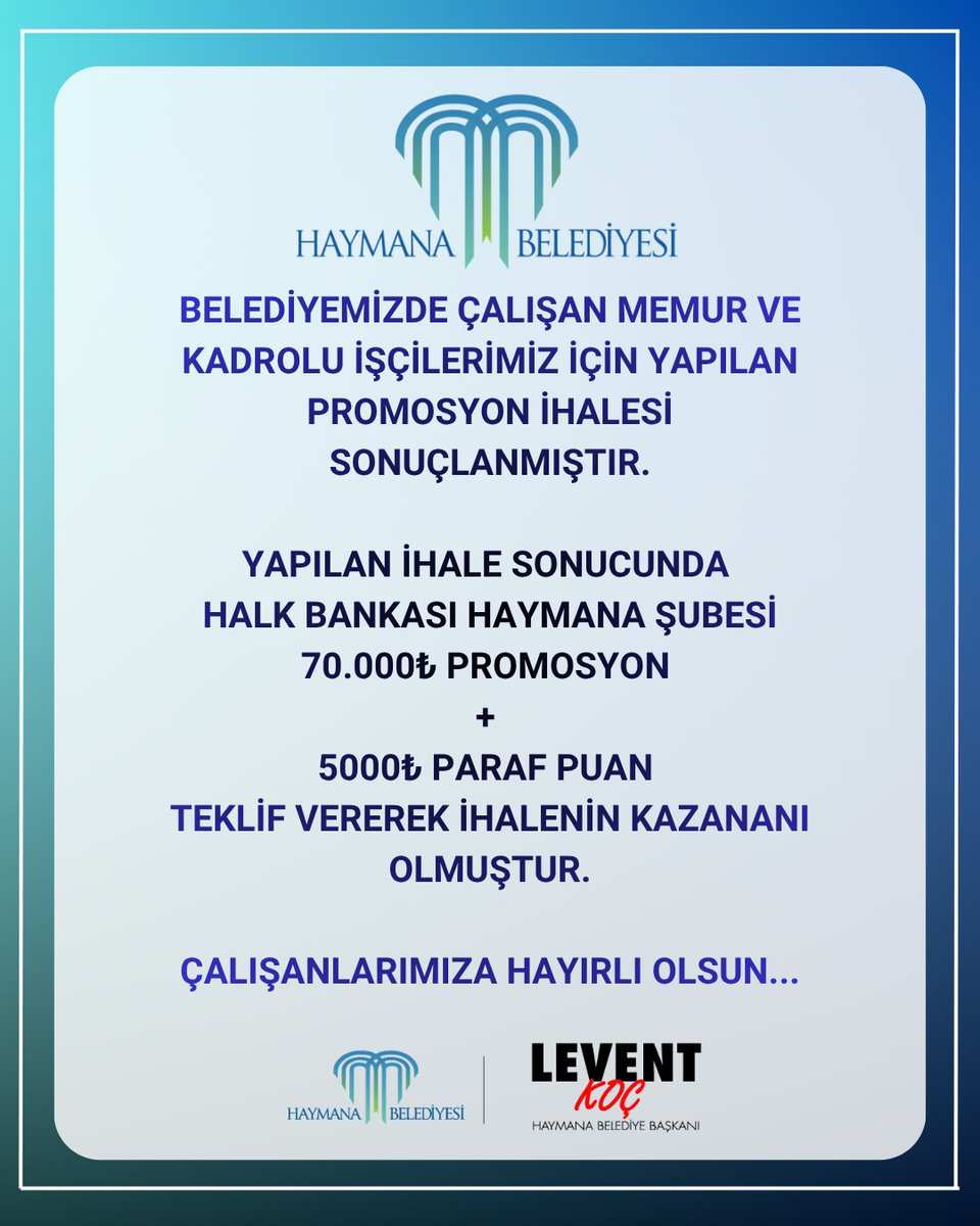 Haymana Belediyesi tweet media