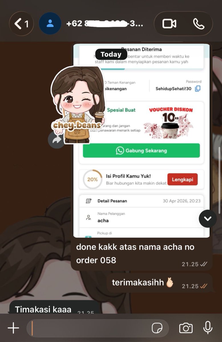 chey | JASA ORDER KOPKEN JANJI JIWA tweet media