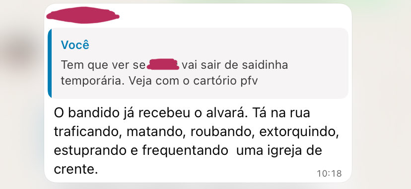 Confesso que o final da frase me pegou muito 😂