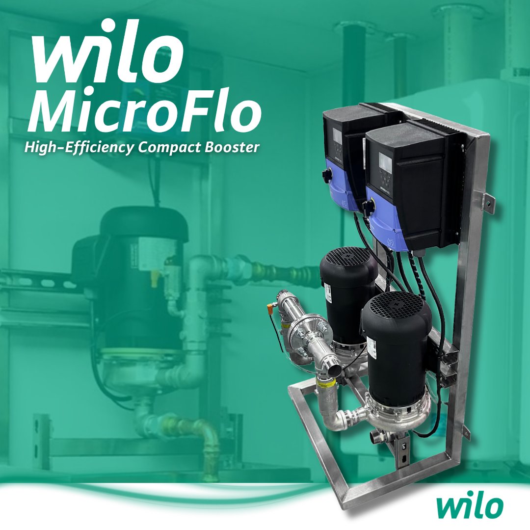 WILOUSALLC's tweet image. Meet the Wilo-MicroFlo, a compact, NSF-certified booster system made for smaller applications like strip malls, restaurants, small offices, and multi-family housing where reliable pressure boosting is a must.

Learn More 👉wilo.com/us/en_us/Produ…

#Wilo #NewProduct